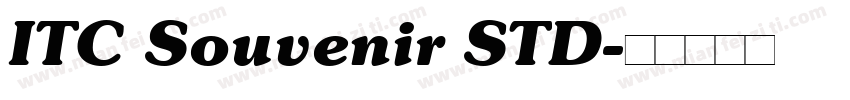 ITC Souvenir STD字体转换